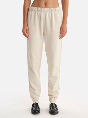 MATE the Label Organic Fleece Relaxed Sweatpant Jogger Bone Small